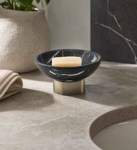 Aquanova Marble Soap Dish, Model View
