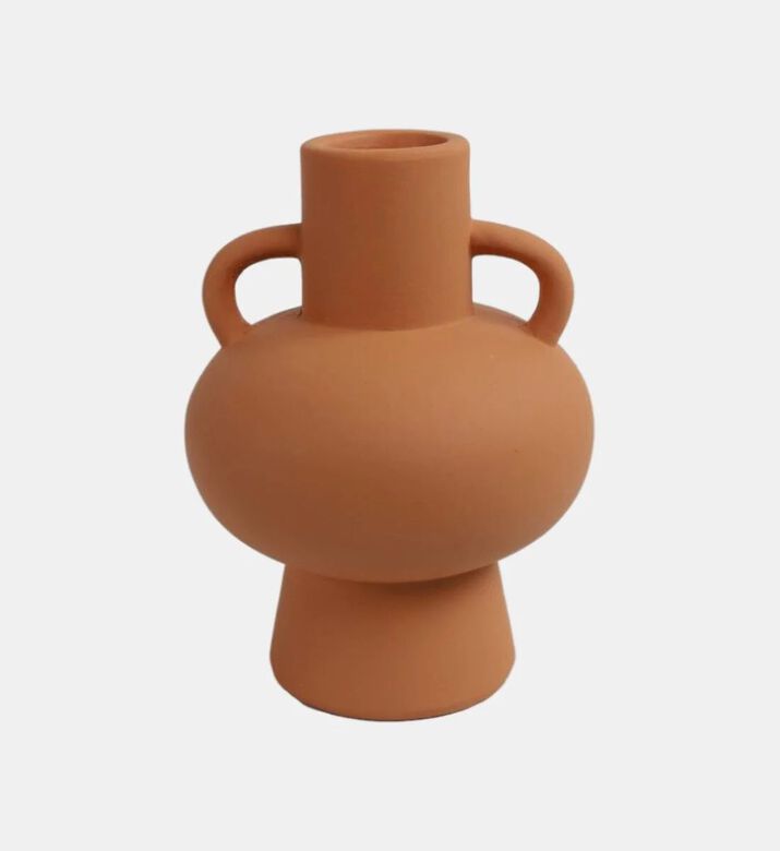 Decostar Amphora Debbie Terracotta Vase, Terracotta, Packshot View
