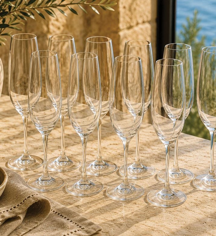 Salt and Pepper Vinovino Champagne Glass 8-piece Set, Packshot View