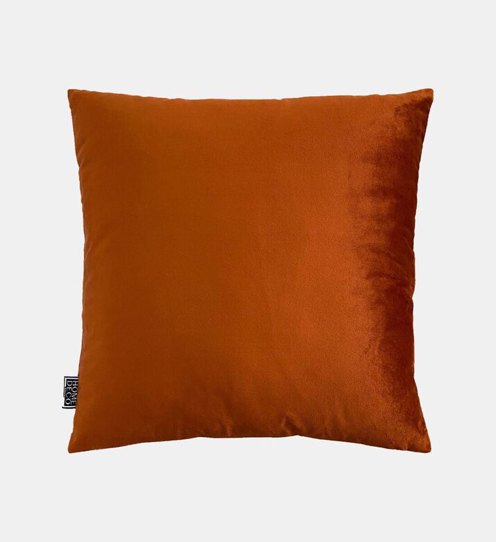 Home Deco and More Plush Embroidered Velvet Cushion, Packshot View