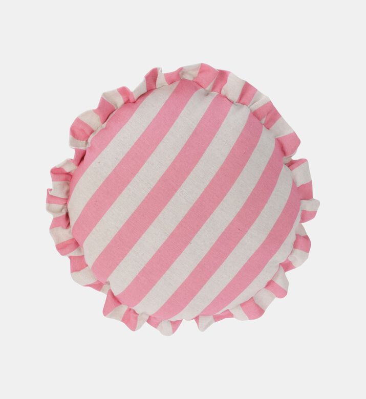 Striped Round-shape Cushion