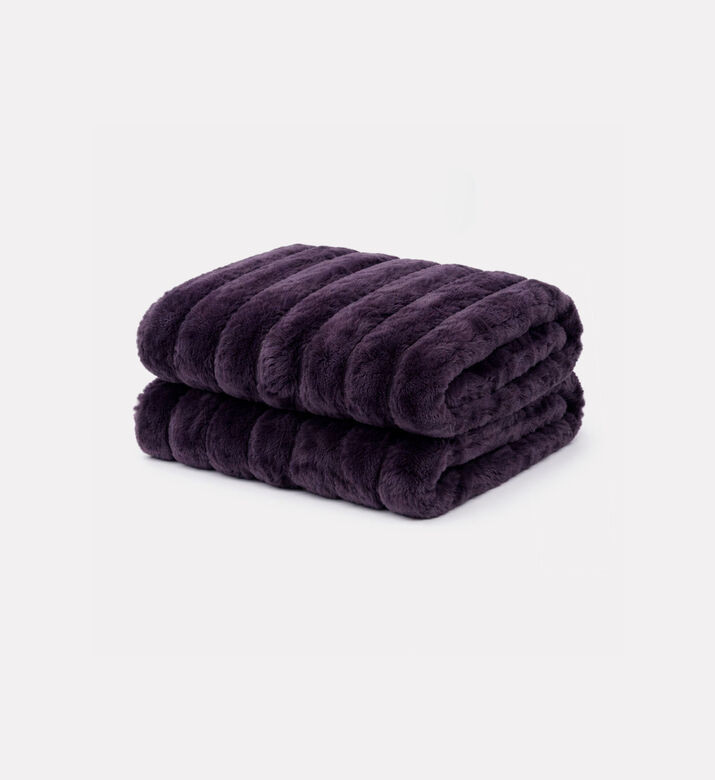 Home Deco and More Plaid Woven Throw Blanket, Black, Packshot View