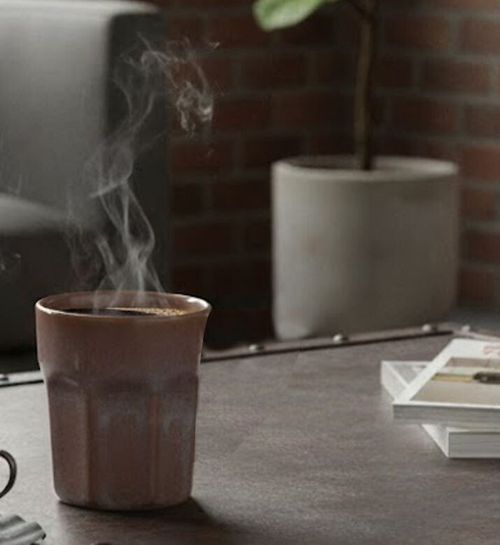 Excellent Houseware Stoneware Mug, Light-pink, 280-ml, Packshot View