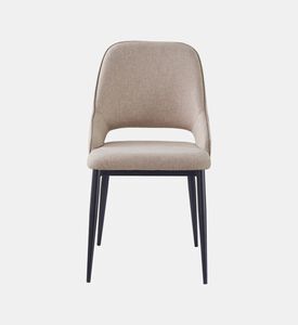 Home Deco and More Koni Iron Tube Dinning Chair, Beige, Packshot View