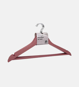 Home Deco and More Maple Wood Clothes Hangers 4-piece Set - 44.5 X 1.2 X 23 Cm, Packshot View