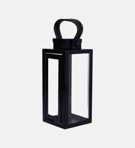 Leatherette Handle Metal Lantern