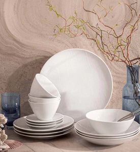 Dessert Wave-engraved Plate - 24 Cm