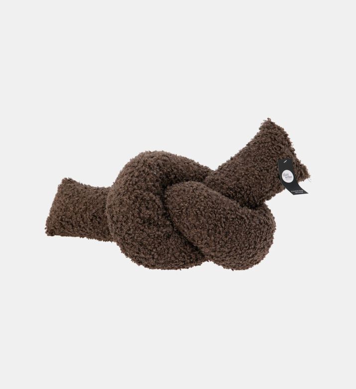 Home Deco and More Knot-shape Cushion, Dark-brown, Packshot View