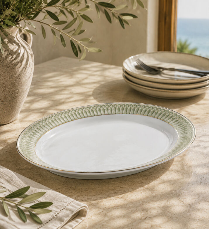Spal Oliva Oval Plate - 40 Cm, Packshot View