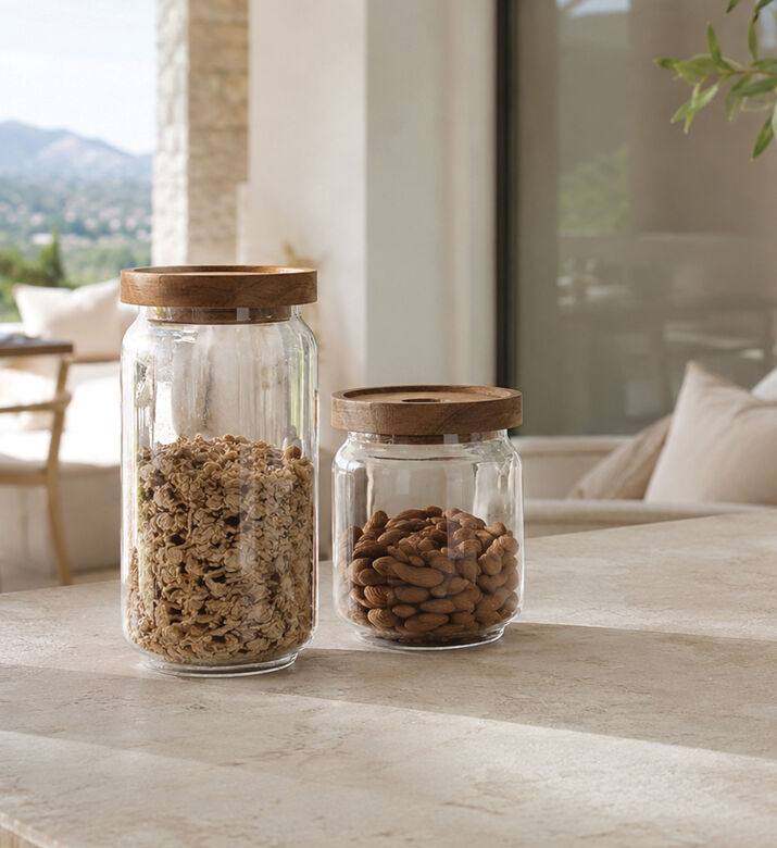 Home Deco and More Borosilicate Glass Storage Jar, Packshot View