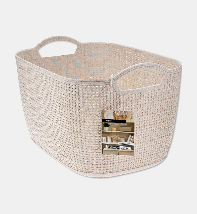 Handled Deep Rectangular Basket