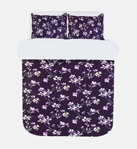 Home Deco and More Magnolia 2-piece Linen Bed Set, Purple, 200x200-cm, Packshot View