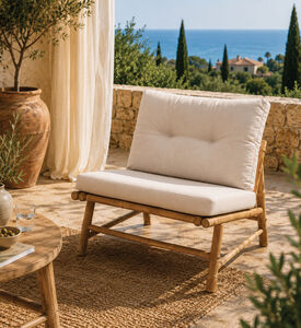 Home Deco and More Bamboo Lounge Chair Cushions, Packshot View