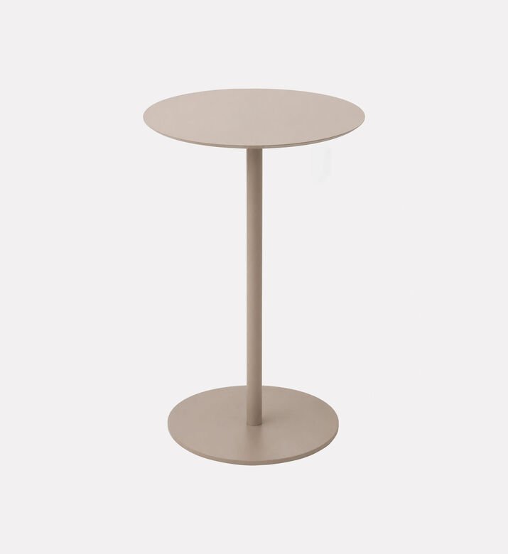 Home Deco and More Sand Tone Round Side Table, Packshot View