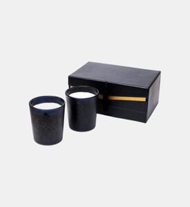 Black Gold Glass Candle