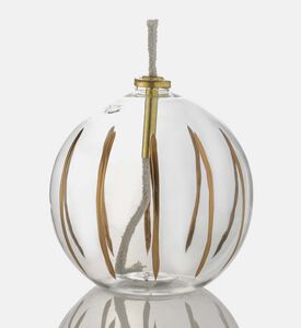 Clear Glass Ball Oil Lamp