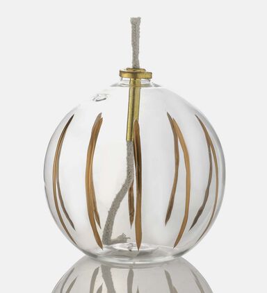 Clear Glass Ball Oil Lamp