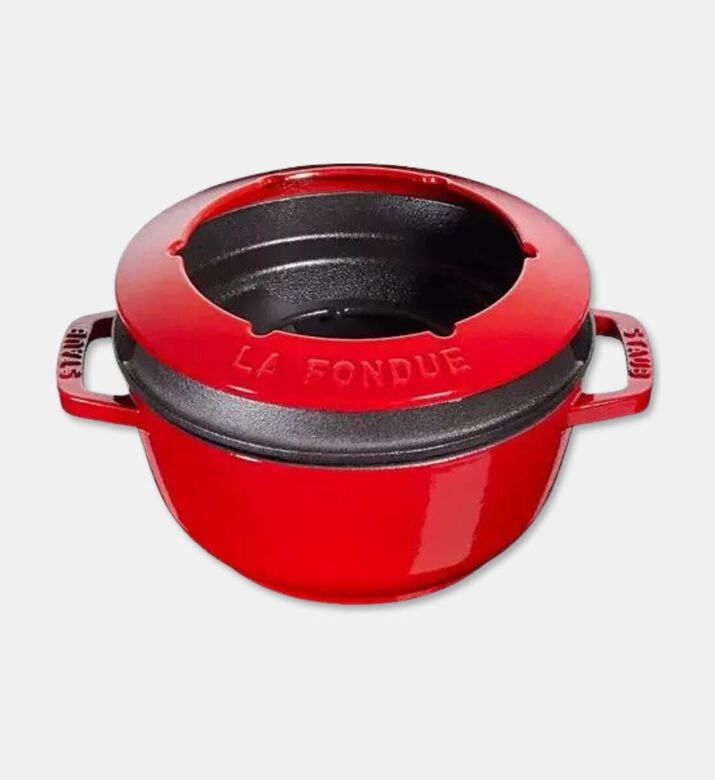 Staub Round Fondue Pot Set, Packshot View