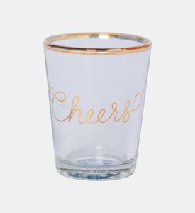 Just Married Gold Rim Shot Glass Set