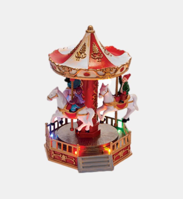 Merry-go-round Animated Musical Lit Carousel