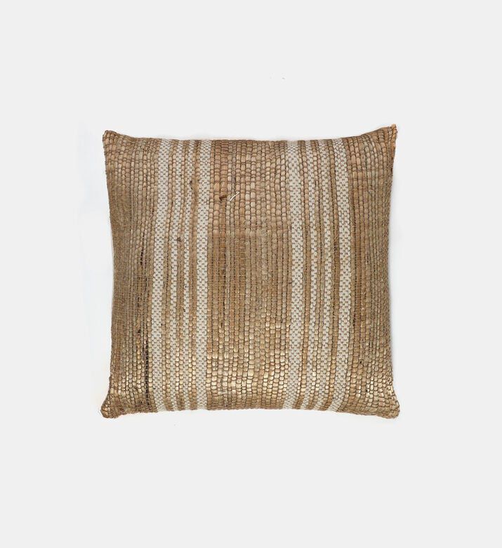 Home and Styling Stromp Jute Filled And Vaccumed Cushion, Beige, Packshot View
