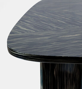 Home Deco and More Saba Dining Table, Black, 240x110x75-cm, Packshot View