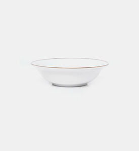 Gold-rimmed Porcelain Breakfast Bowl