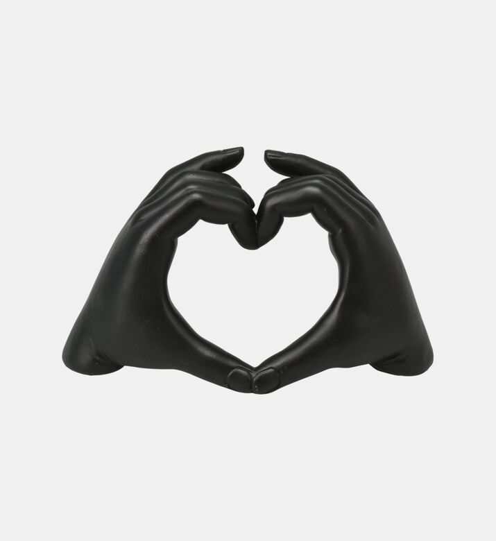 Home Deco and More Hands In Heart Shape, Black, Packshot View