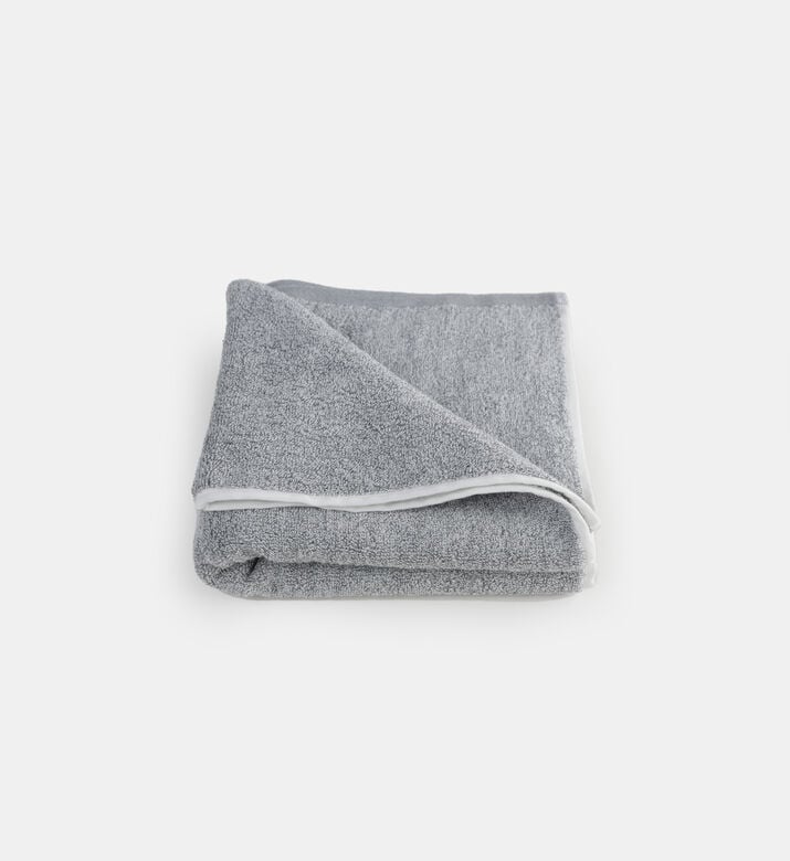 Home Deco and More Melange Viscose Bath Towel, Grey, 33x33-cm, Packshot View