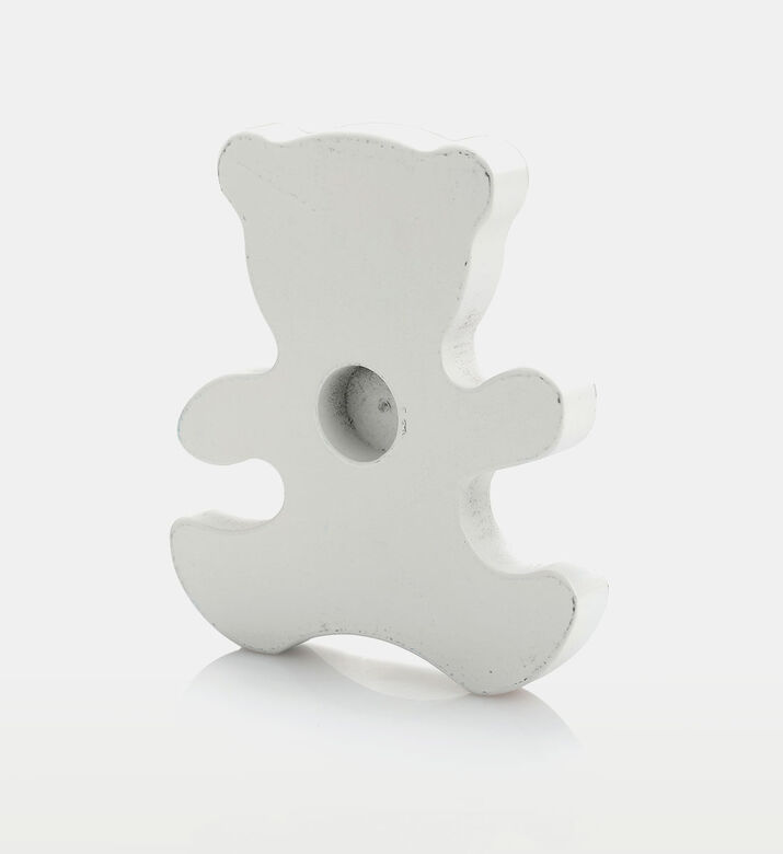 Bear-shape Wood Rod Finial