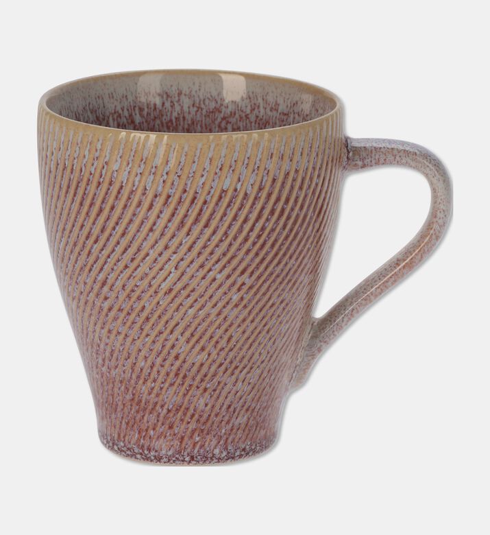 Home Deco and More Tall Grey Speckled Mug, Red, Packshot View