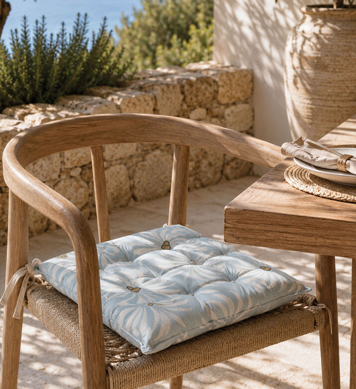 Home Deco and More Floral-print Chair Pad, Packshot View