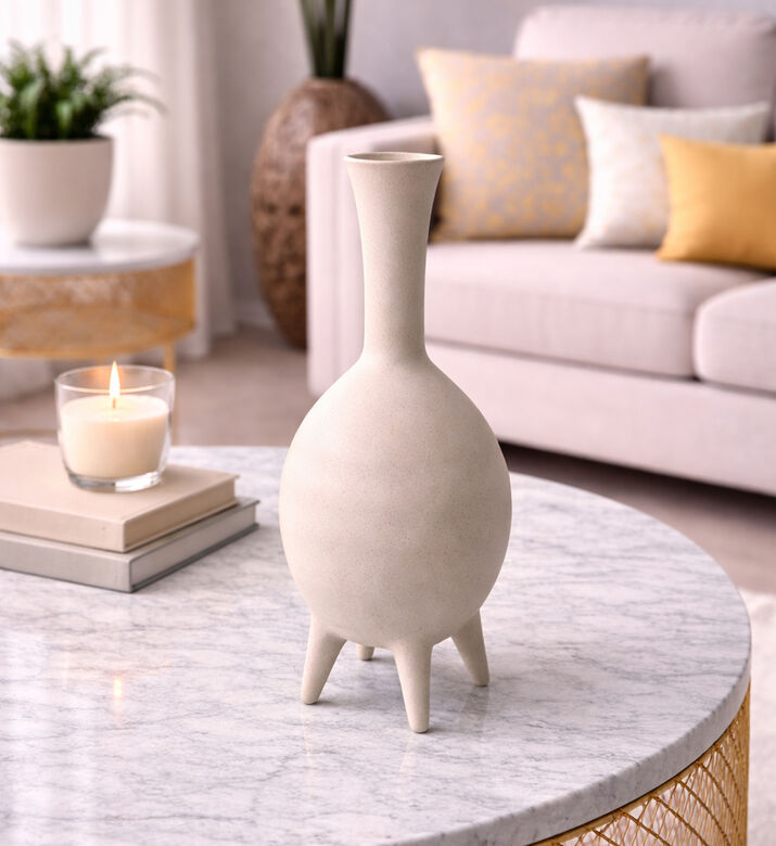 Kersten Ceramic Footed Balloon Vase, Packshot View