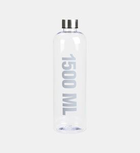 Word-print Stainless Steel Lid Water Bottle