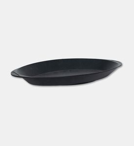 Risoli Cast Aluminum Oval Fish Pan, Black, Packshot View