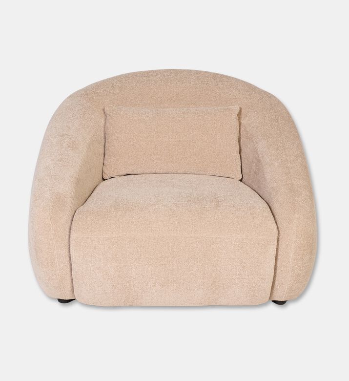 Home Deco and More Lola 1-seater Arm Chair, Beige, Packshot View
