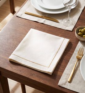 Home Deco and More Chic Embroidered Napkin, Model View