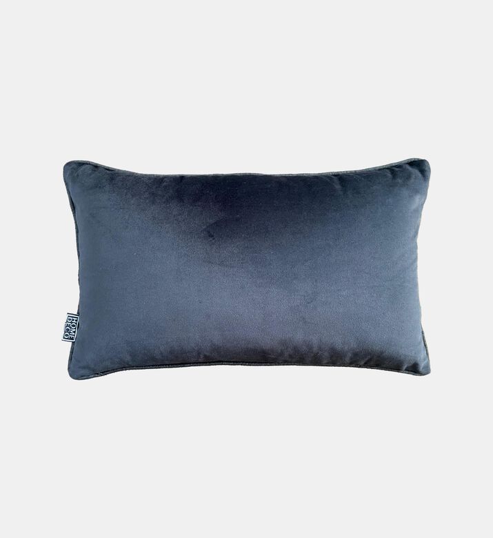 Zebra Embroidered Velvet Cushion