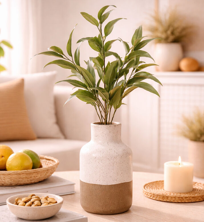 Decostar Eucalyptus Small Artificial Branch, Green, Packshot View