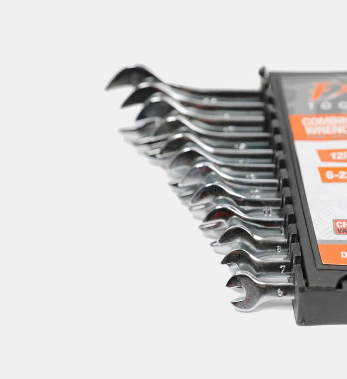 Home Deco and More Double Open End Spanner 12-piece Set, Packshot View