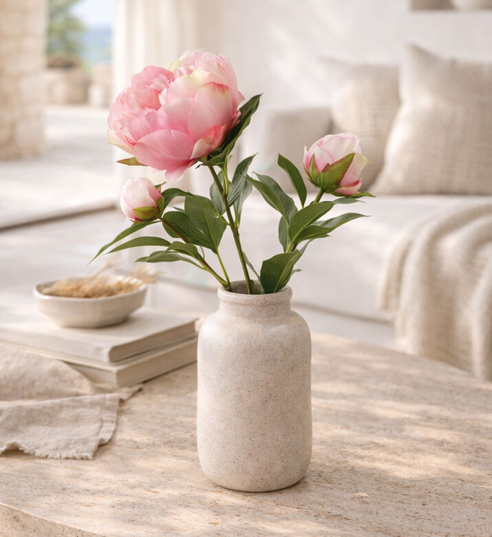 Decostar Paeonia Artificial Flower, Packshot View