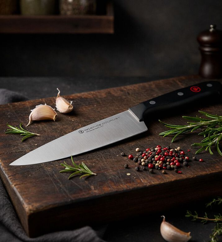 Wusthof Gourmet Stainless Steel Chefs Knife, Packshot View