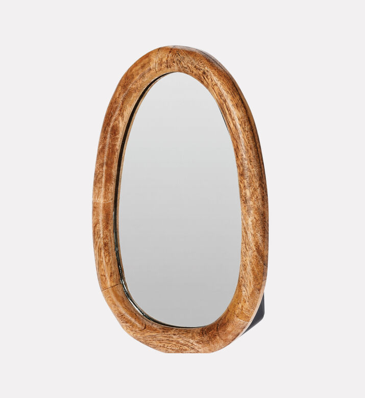 Home Deco and More Oval Mango Wood Mirror, Packshot View