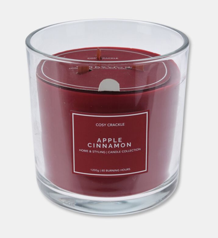 Home Deco and More Colored Wooden Wick Scented Candle, Packshot View