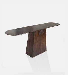 Home Deco and More Aron Wooden Iron Console Table, Packshot View
