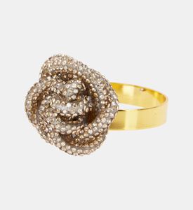Home Deco and More Gold-finish 4-piece Napkin Ring Set, Packshot View