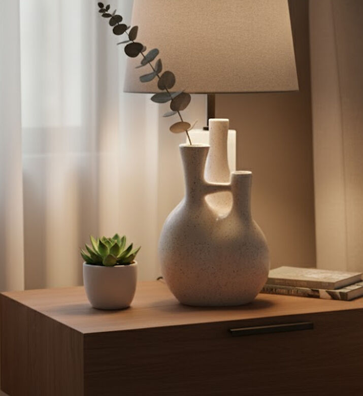 Kersten Ceramic 3-head Wide Vase, Packshot View