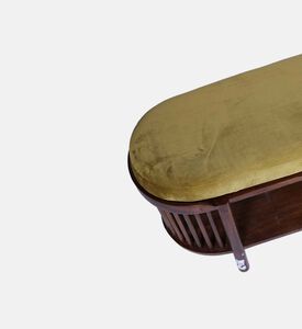 Home Deco and More Martinelli Hallway Olive Bench, Olive, 122x40x47-cm, Packshot View