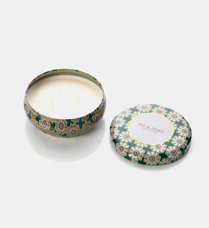 Printed Round Candle-in-glass
