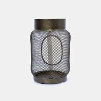 Iron Round Cage Lantern 12x12x18 Cm